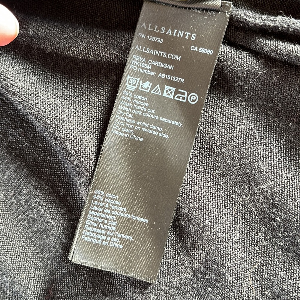 All Saints Cold Shoulder Reya Cardigan - Picture 8 of 10